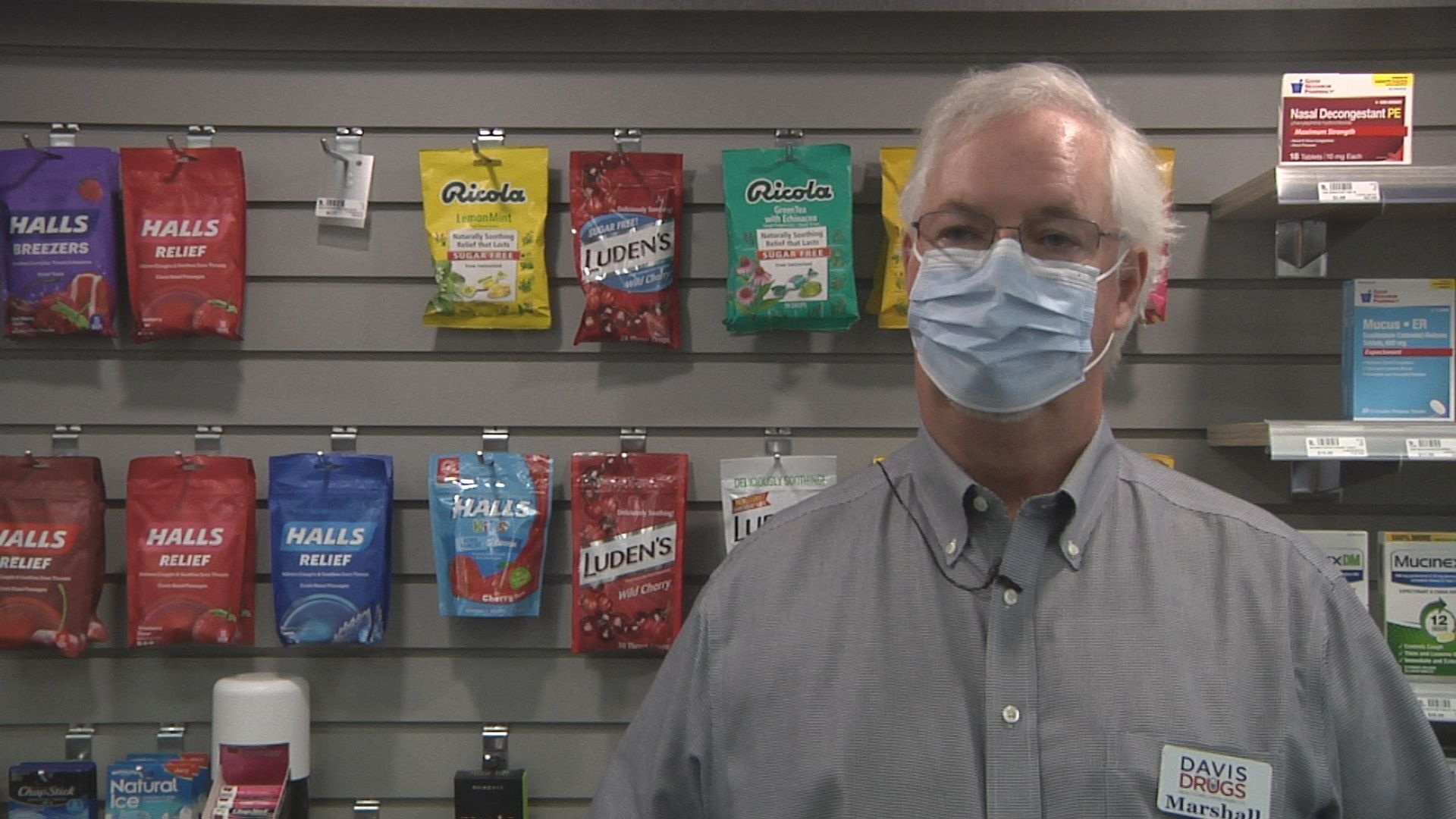 Marshall Davis, a pharmacist at Davis Drugs
